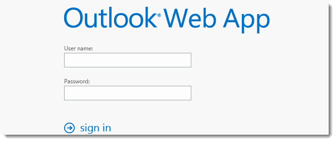 microsoft outlook web access logon